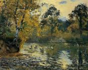 卡米耶 毕沙罗 : The Pond at Montfoucault
